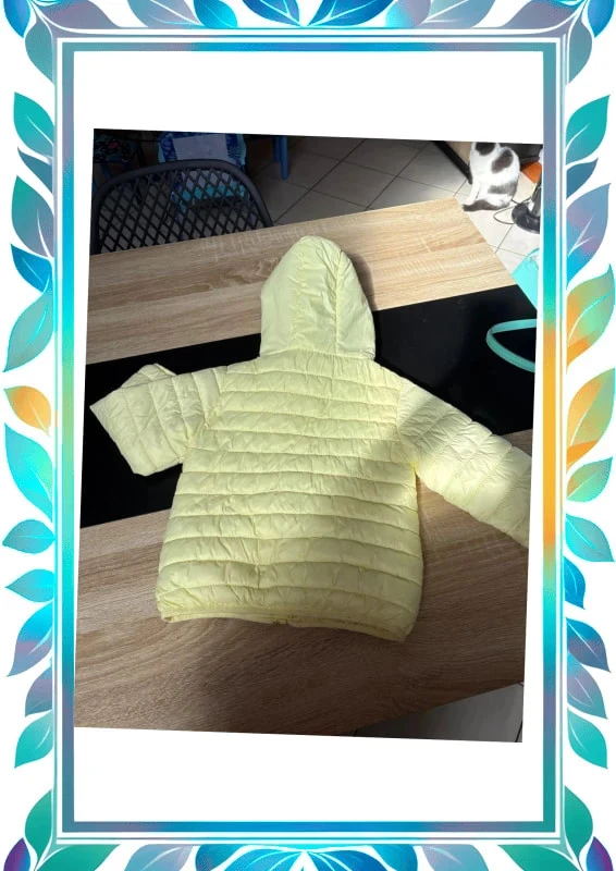 Doudoune pastel geel maat 98:104 3/4 jaar – photo 2
